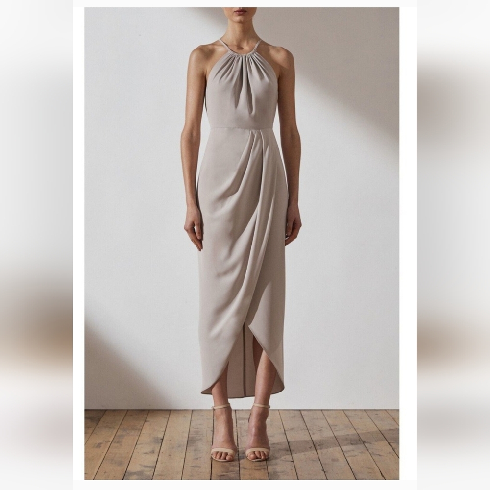 Shona Joy High Neck Dress Size 2